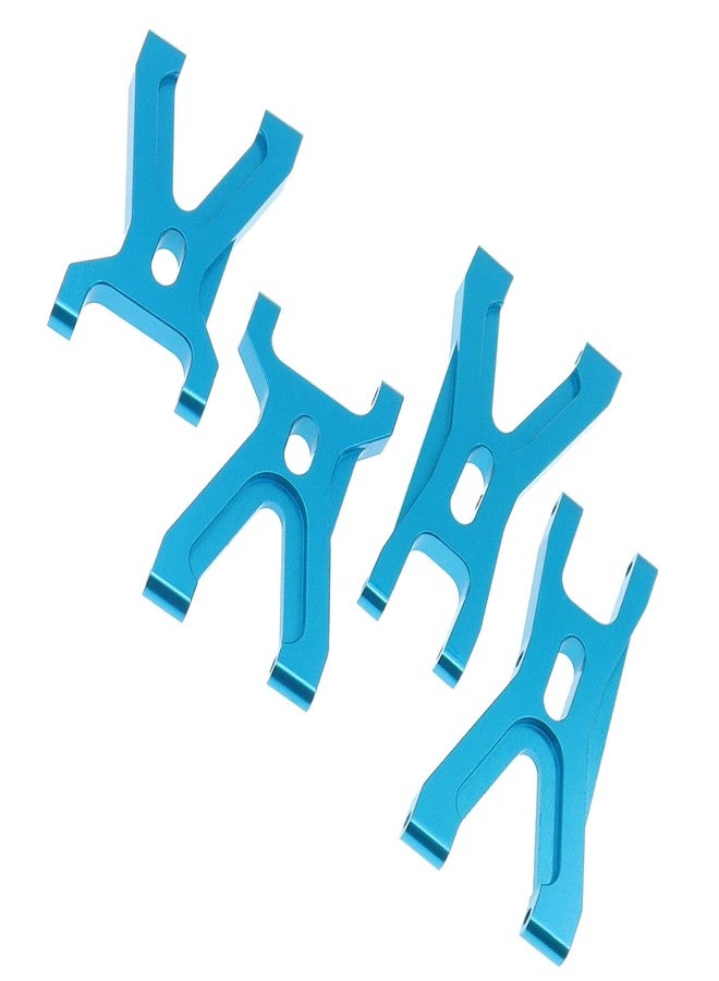 Treehobby 4PCS Aluminum Alloy Front & Rear Swing Arms Sets Compatible with WLtoys A949 A959 A969 A979 K929 1/18 RC Car Upgrade Parts (Blue) - Image 2
